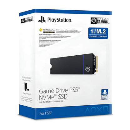 Seagate Game Drive M.2 SSD for PS4/PS5 – 1TB PCIe Gen4 NVMe with Heatsink