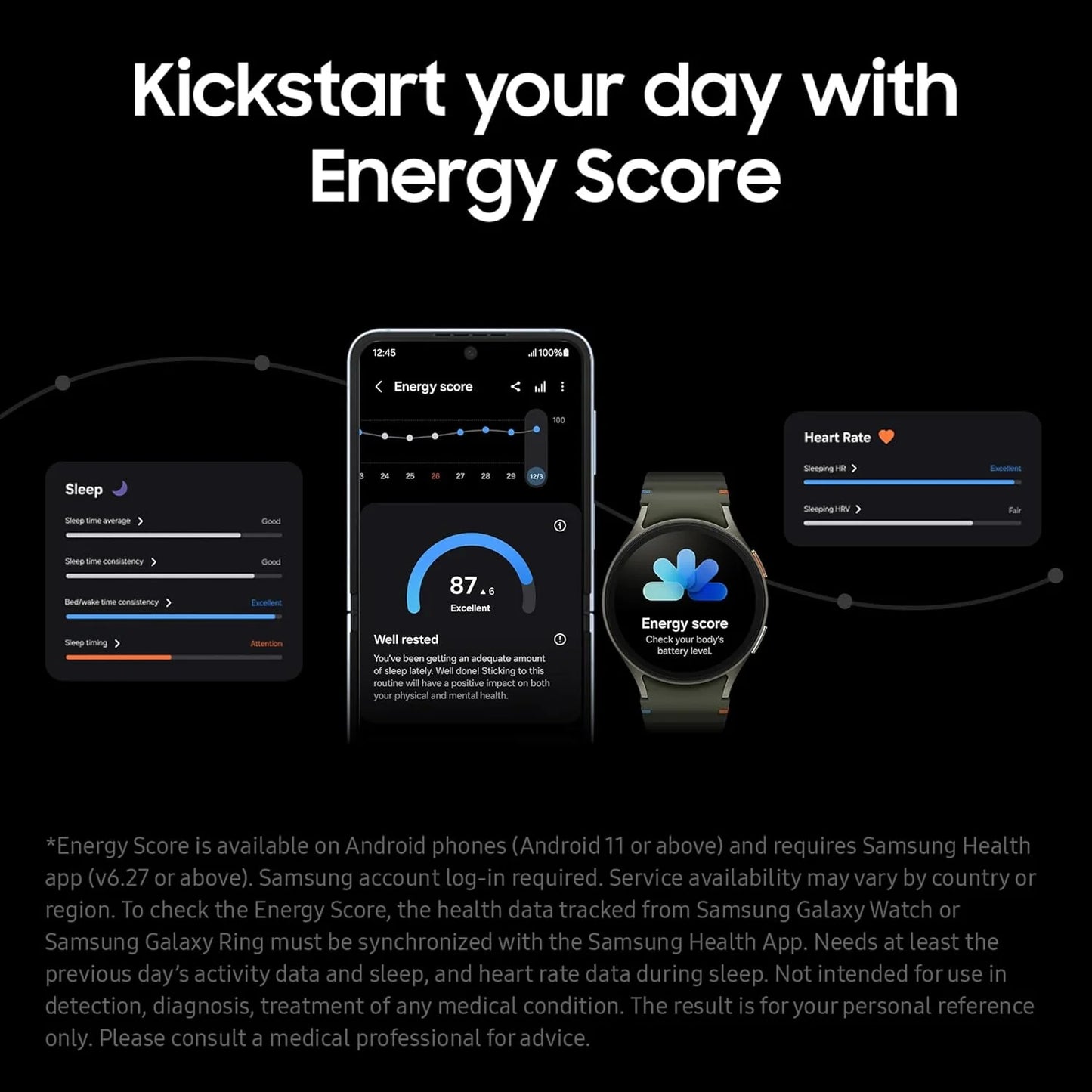 Samsung Galaxy Watch7 LTE 40mm – Green | UK Version with Galaxy AI, Fitness & Health Tracking, Heart Rate Monitor